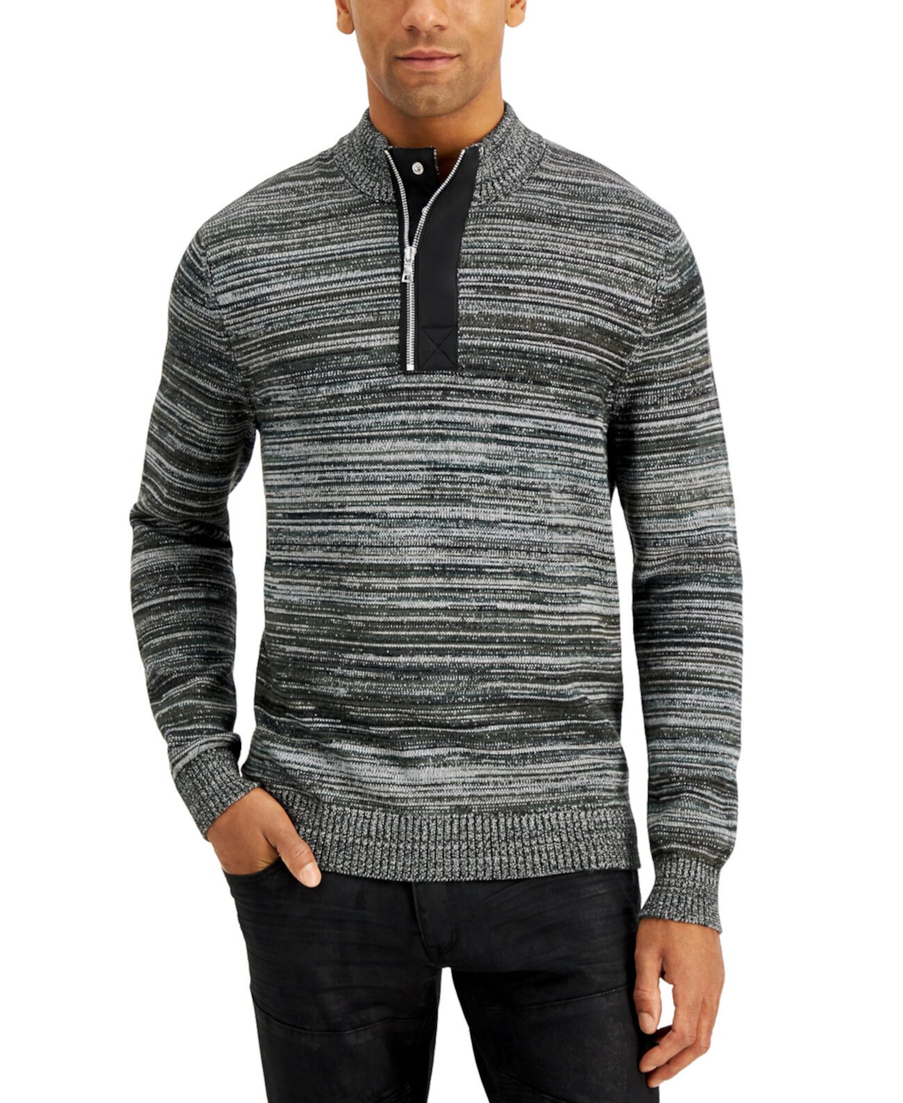 INC Men's Atrack Half-Zip Sweater, Created for Macy's INC International Concepts