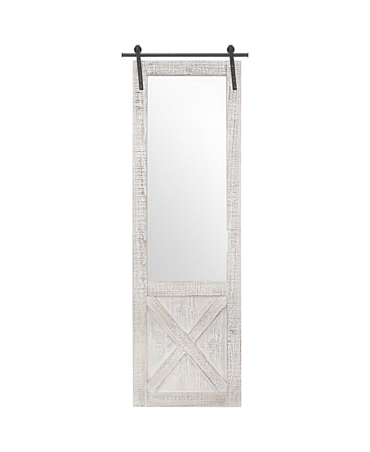 Американский художественный декор, деревянное подвесное зеркало на двери сарая Crystal Art Gallery