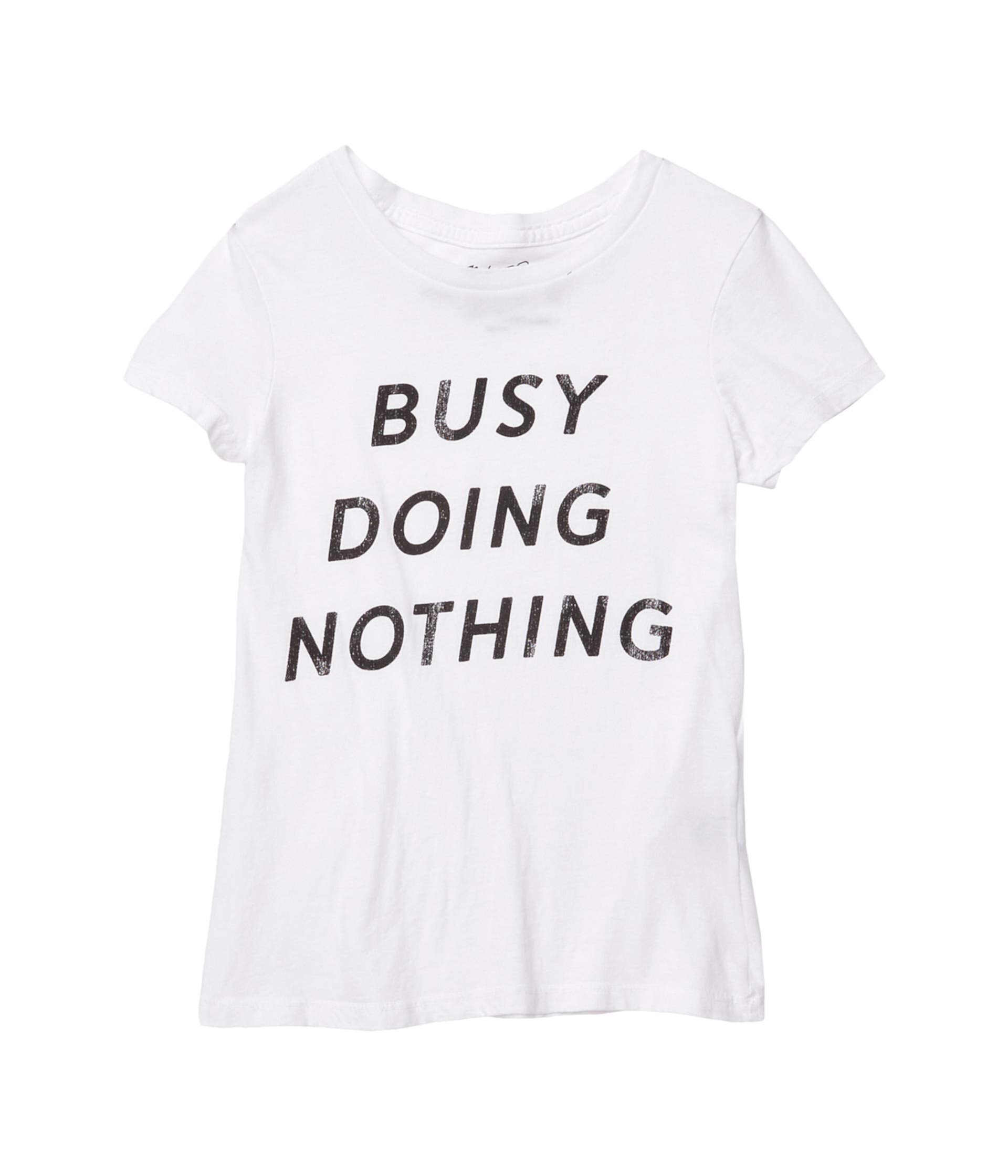 Винтажная хлопковая футболка Busy Doing Nothing (для больших детей) The Original Retro Brand Kids