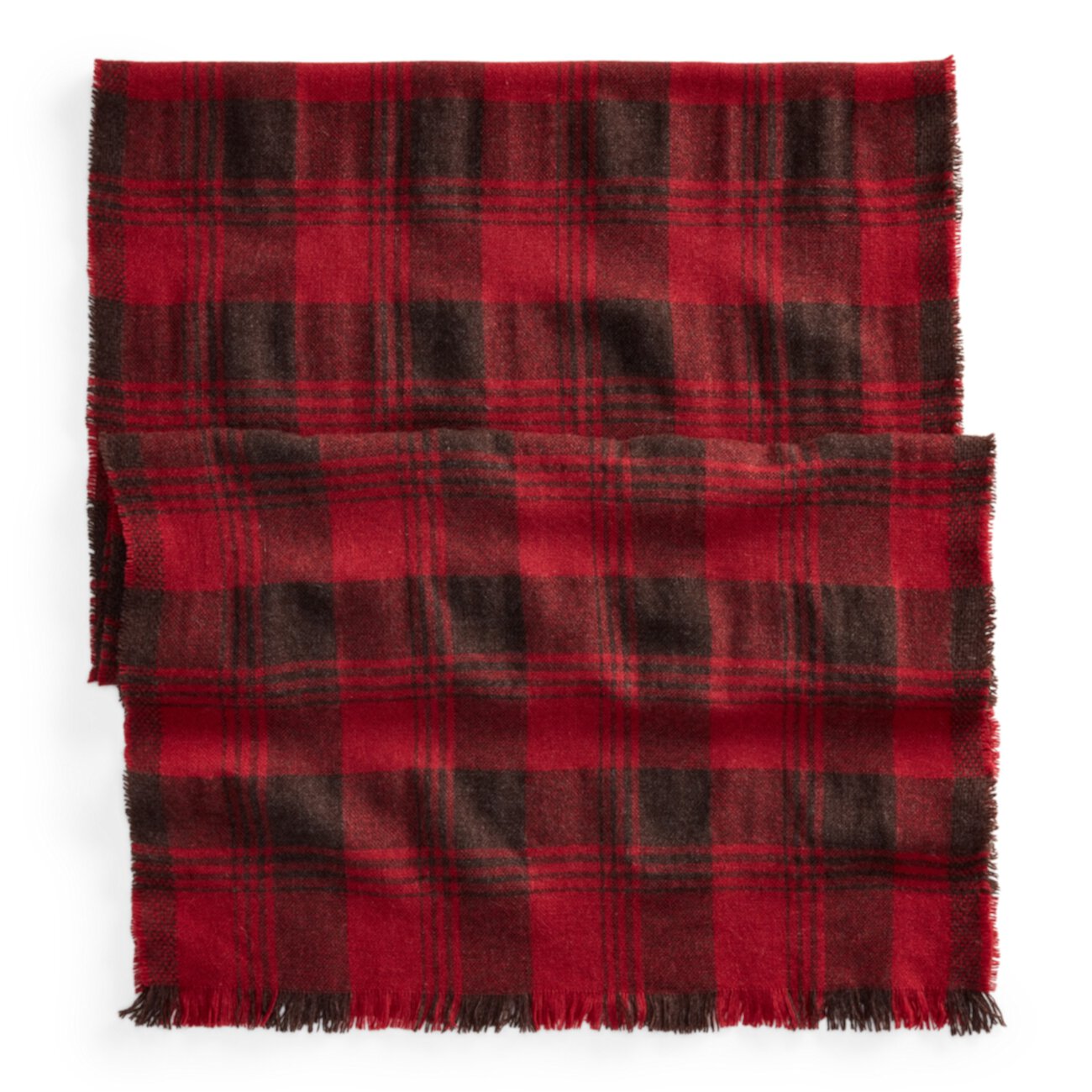 Клетчатый шарф из овечьей шерсти и кашемира Размер Ralph Lauren