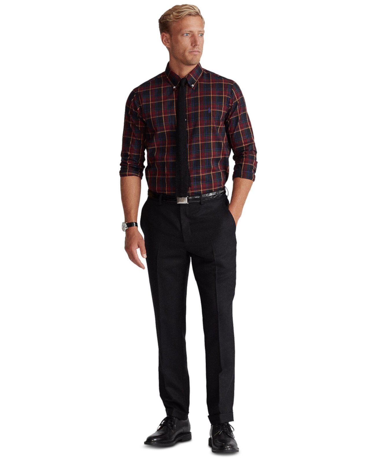 Men's Classic-Fit Plaid Twill Shirt Ralph Lauren
