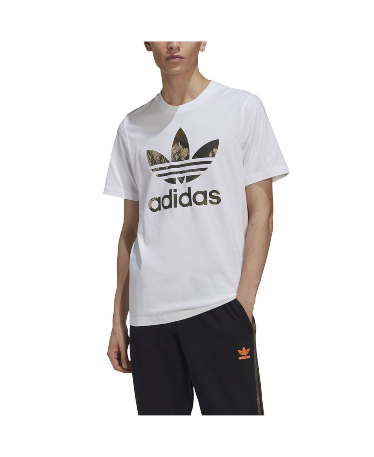 Мужская футболка Originals с камуфляжным трилистником Adidas