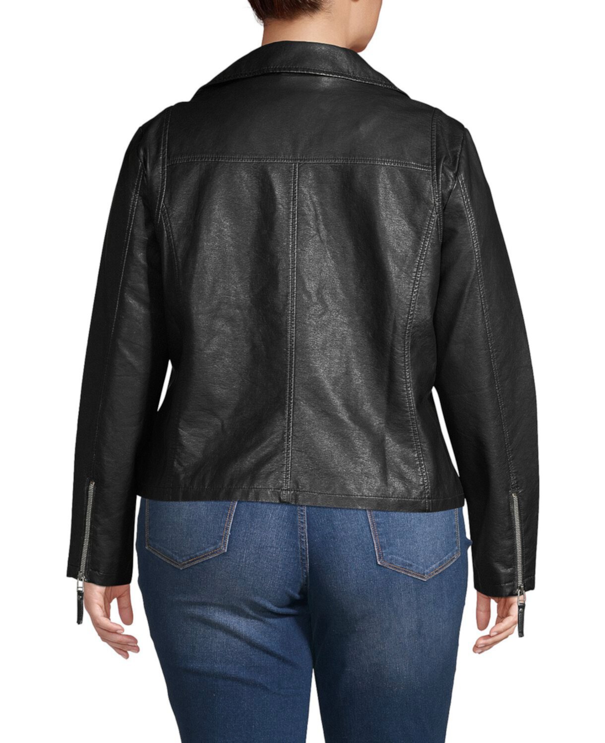 Мотоциклетная куртка Plus из искусственной кожи Max Studio