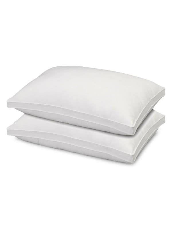 Hotel 2-Piece Overstuffed Luxury Plush Medium/Firm Gusseted Microfiber Side &amp; Back Sleeper Pillow Set Ella Jayne