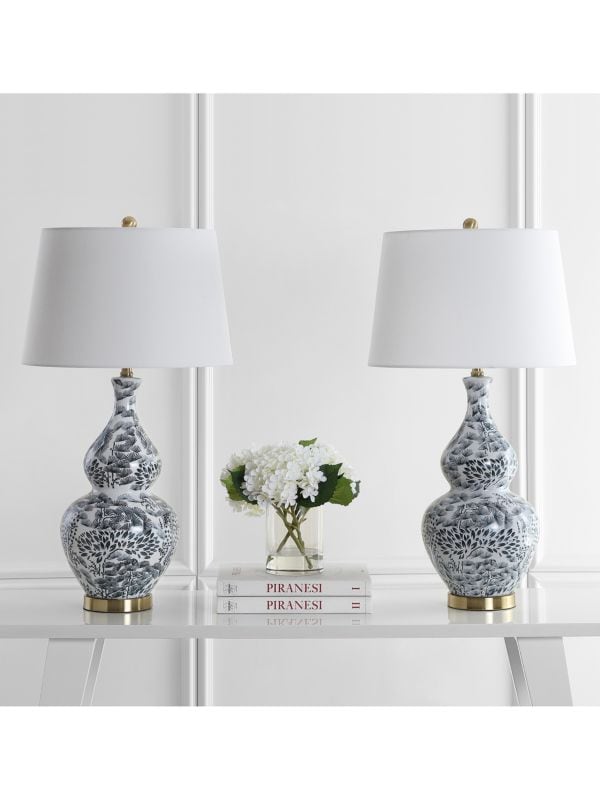 Набор керамических настольных ламп из 2 предметов «Ольха» Safavieh