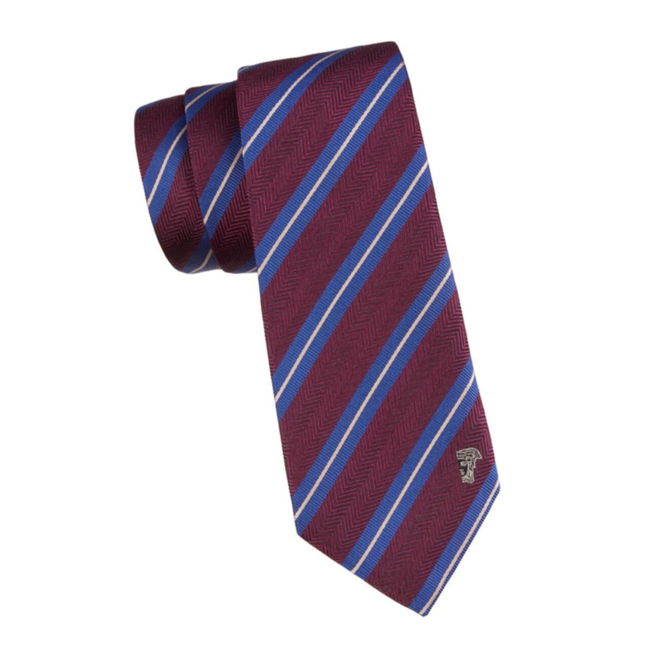 Dual Striped Silk Tie Versace Collection