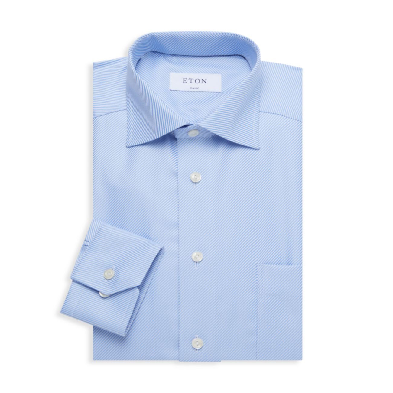 Классическая рубашка классического кроя с накладными карманами Eton