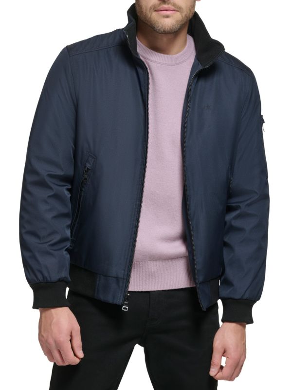 Calvin klein men's wool bomber jacket hotsell