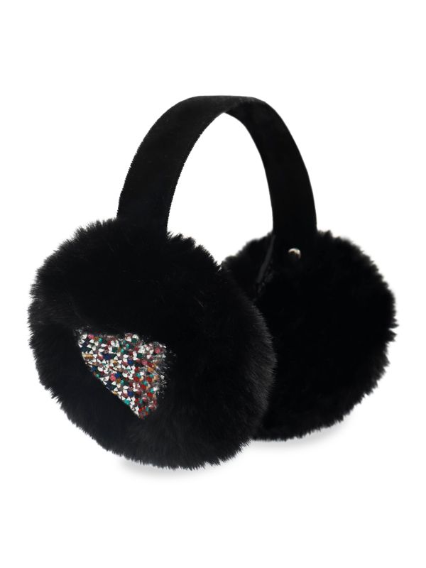 Наушники и повязки на голову Surell Kid’s Sparkle Velvet Faux Fur-Trim Earmuff Surell