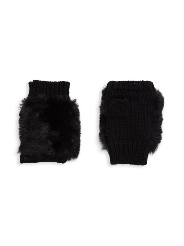 Варежки Surell Kid's Faux Fur-Trim Surell