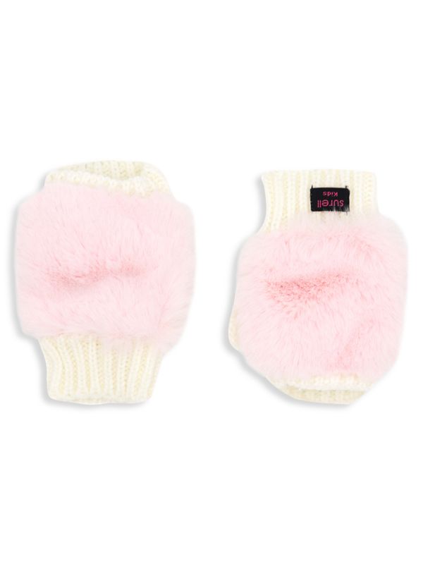 Варежки Surell Kid's Faux Fur-Trim Surell