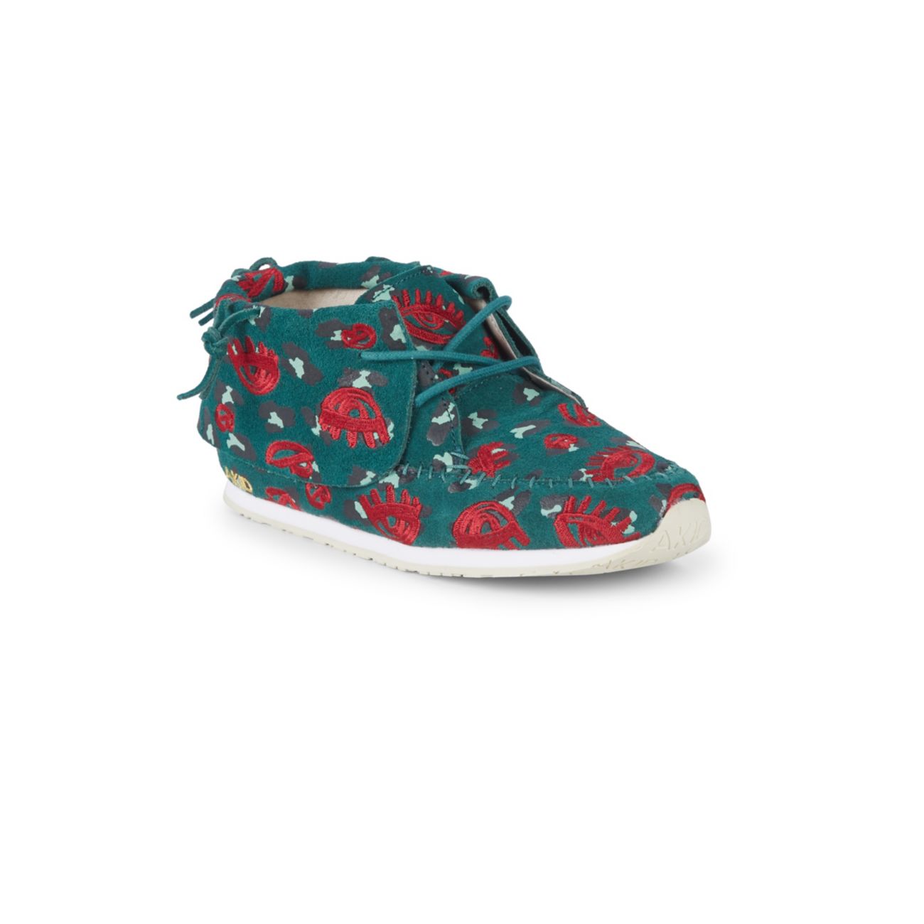 Little Girl's &amp; Girl's Stone Leopard Lips Suede Chukka Sneakers AKID