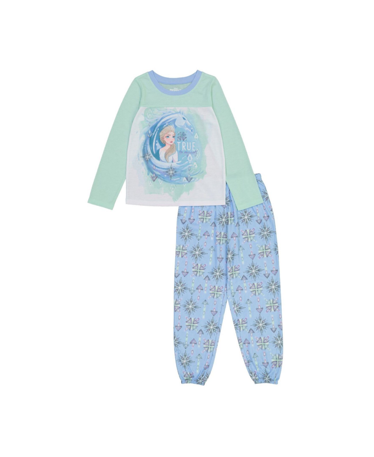 Пижамный комплект из двух предметов для маленьких и больших девочек Frozen AME
