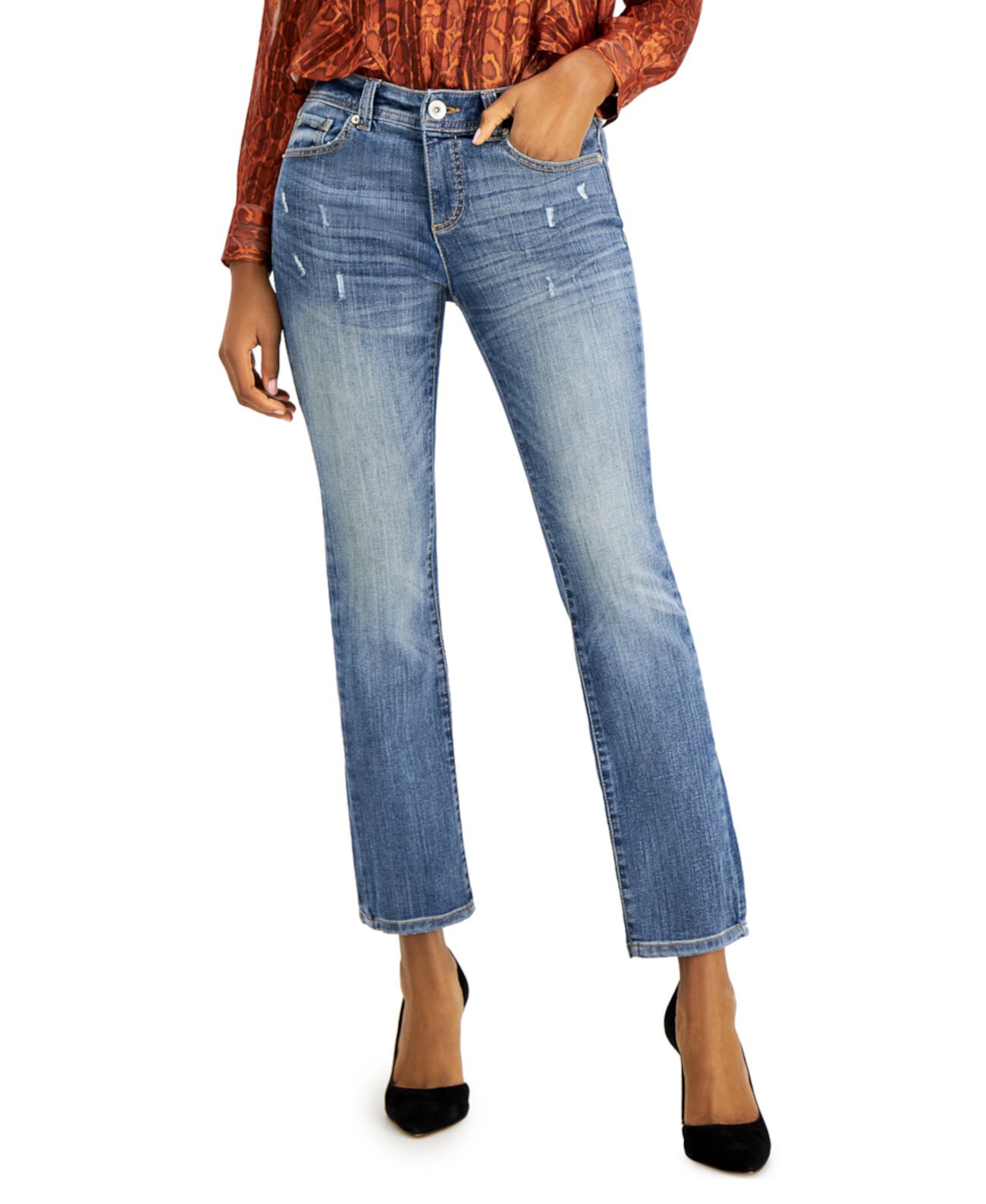 Прямые джинсы INC Petite, созданные для Macy's INC International Concepts