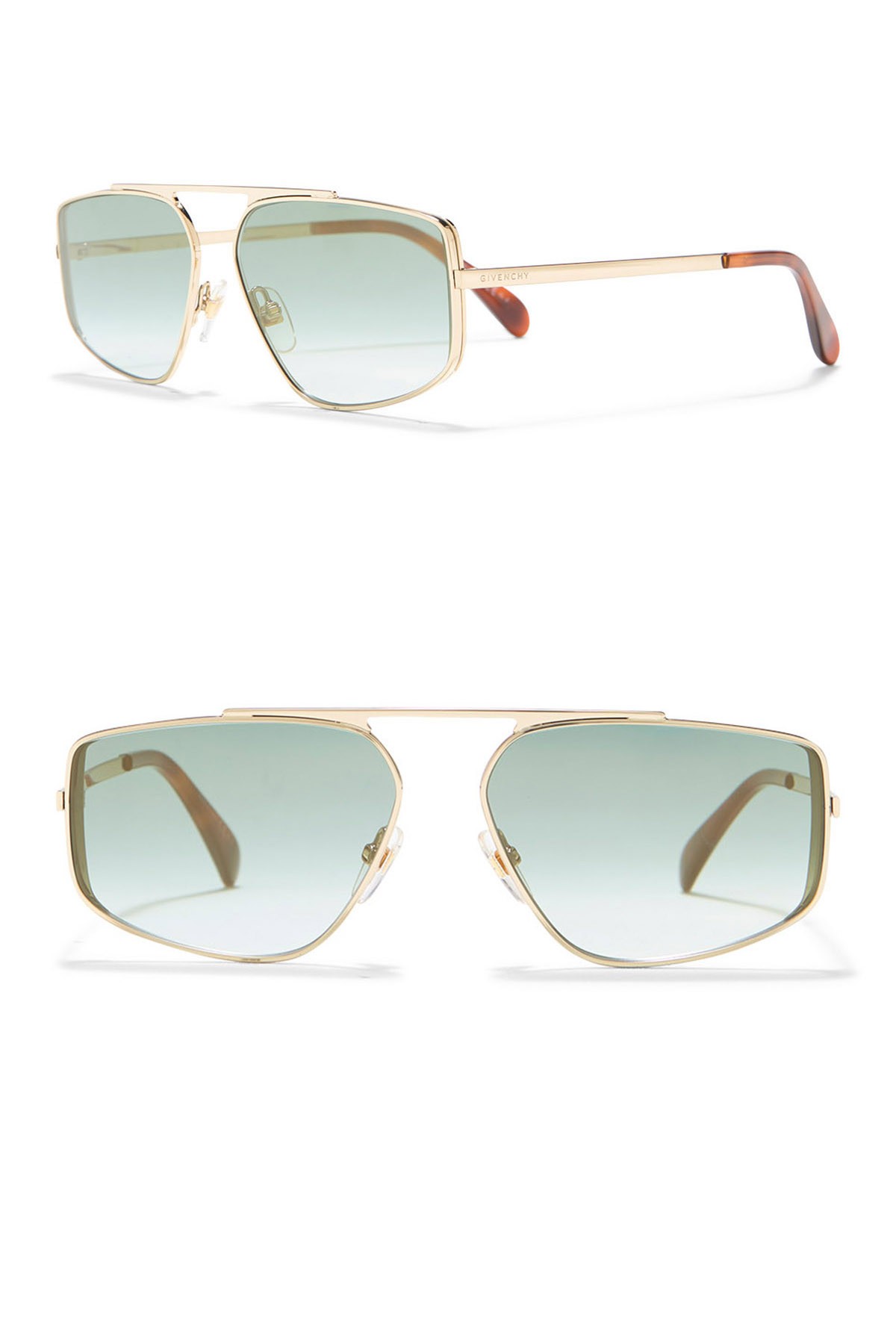 Модифицированные квадратные солнцезащитные очки 56 мм Givenchy