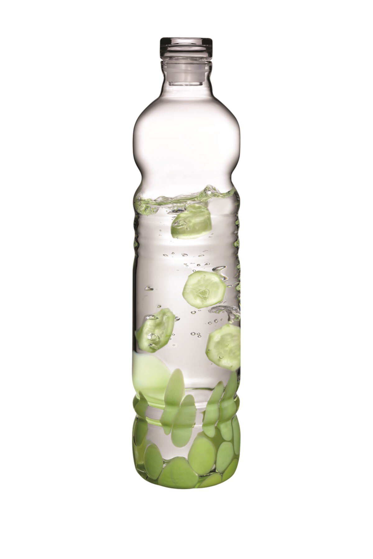 Denizli Handmade Crystal DOF Celery Green Bottle Nude Glass
