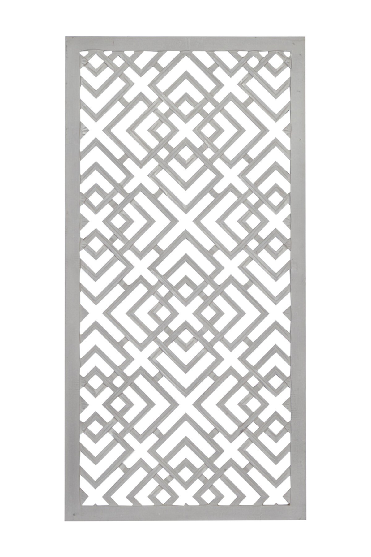 Большой белый прямоугольный деревянный настенный декор - 24 "x 48" Willow Row