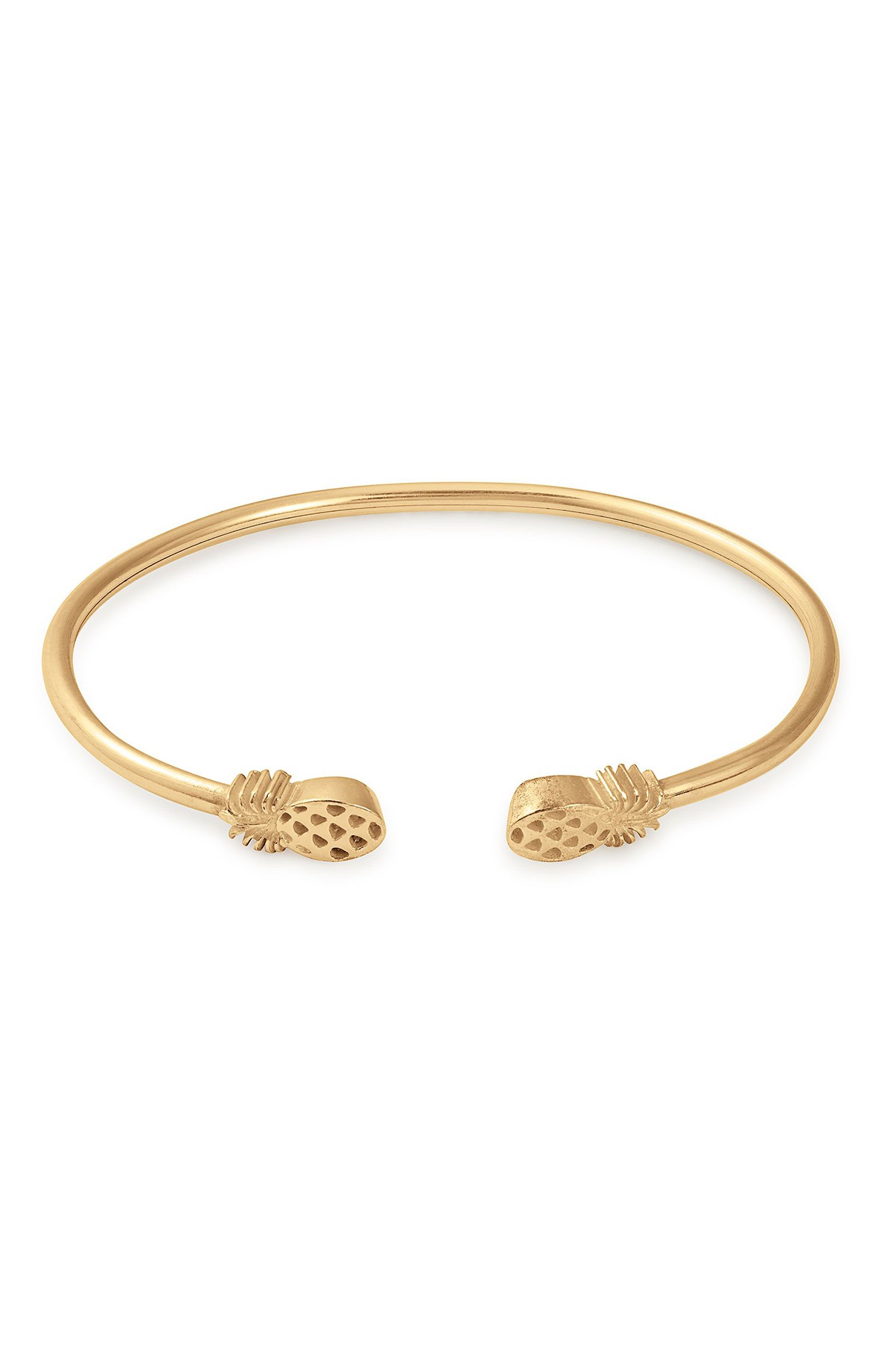 14K Gold Plated Sterling Silver Pineapple Cuff Bracelet Alex and Ani