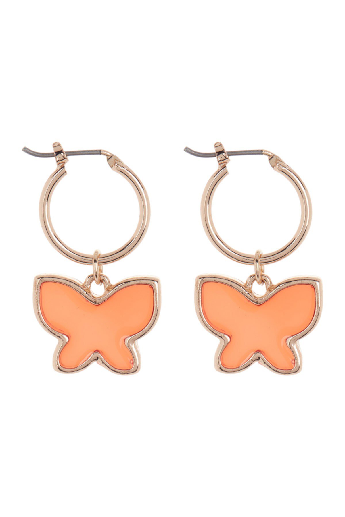 Enamel Butterfly Huggie Earrings AREA STARS