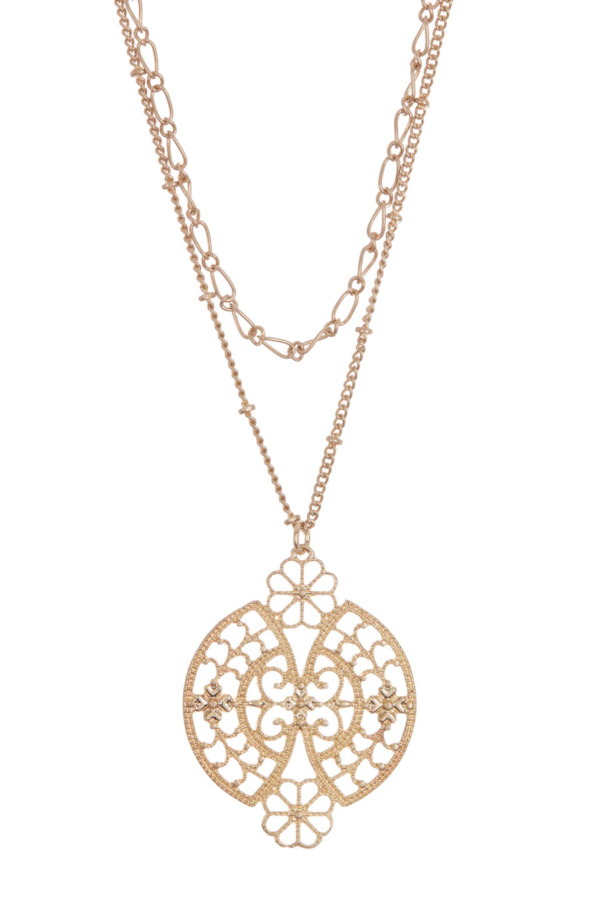 Filigree Double Layer Necklace AREA STARS