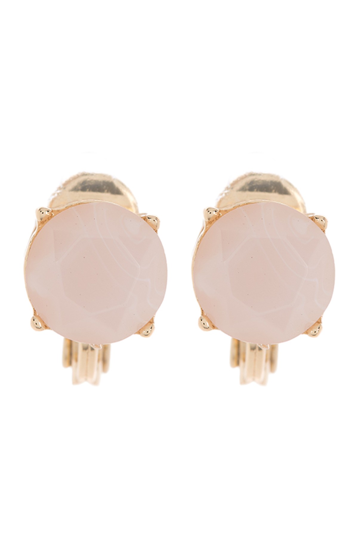 Gold-Tone Rose Quartz Clip-On Earrings Ralph Lauren