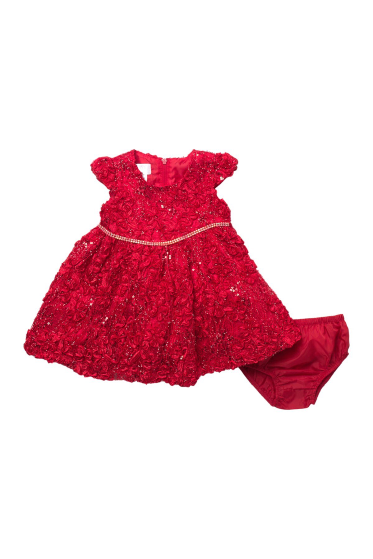 Floral Sequin Dress & Bloomer Set (Baby Girls) GERSON & GERSON