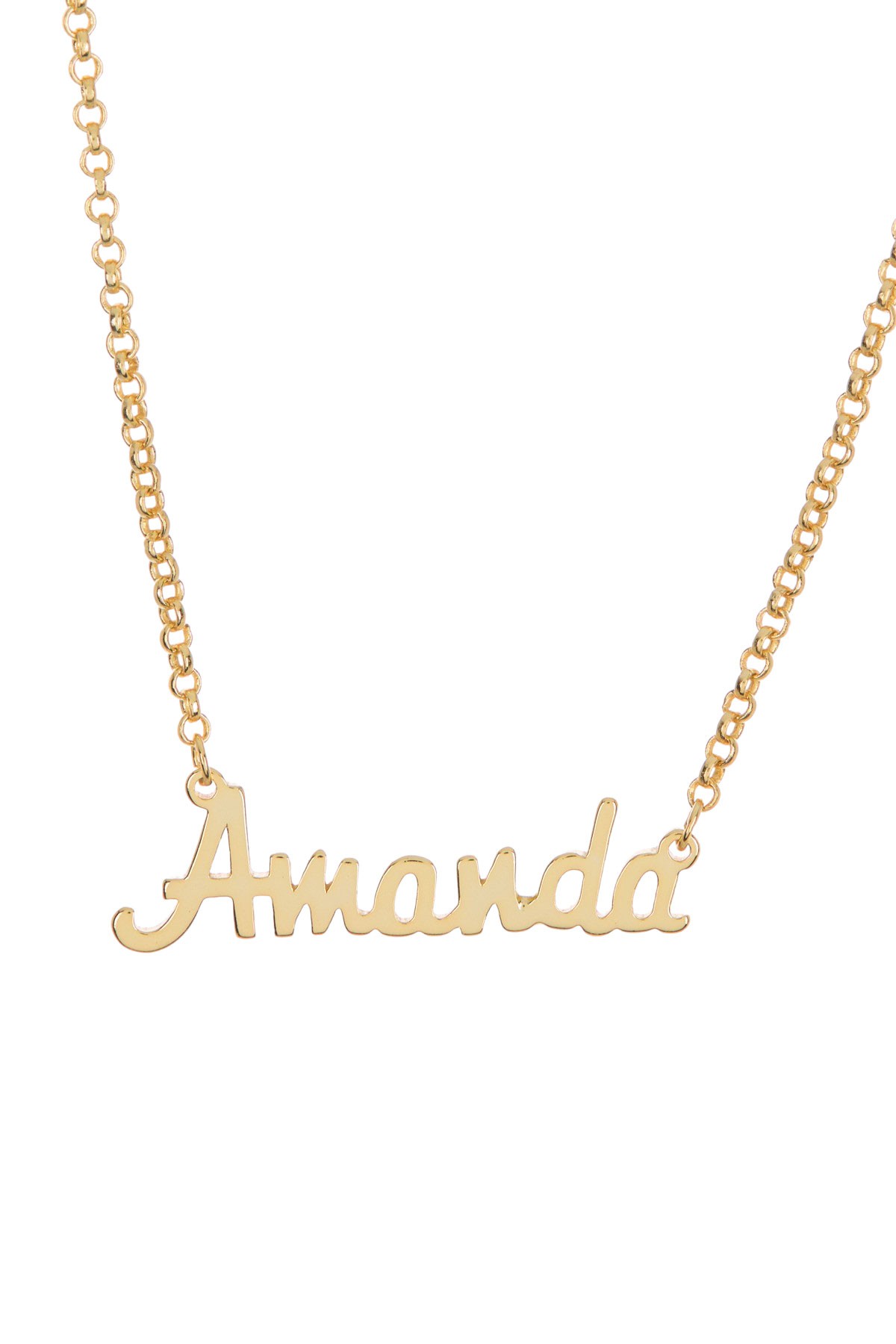 Ожерелье с подвеской "Аманда" из стерлингового серебра с покрытием из желтого золота 18 карат Argento Vivo