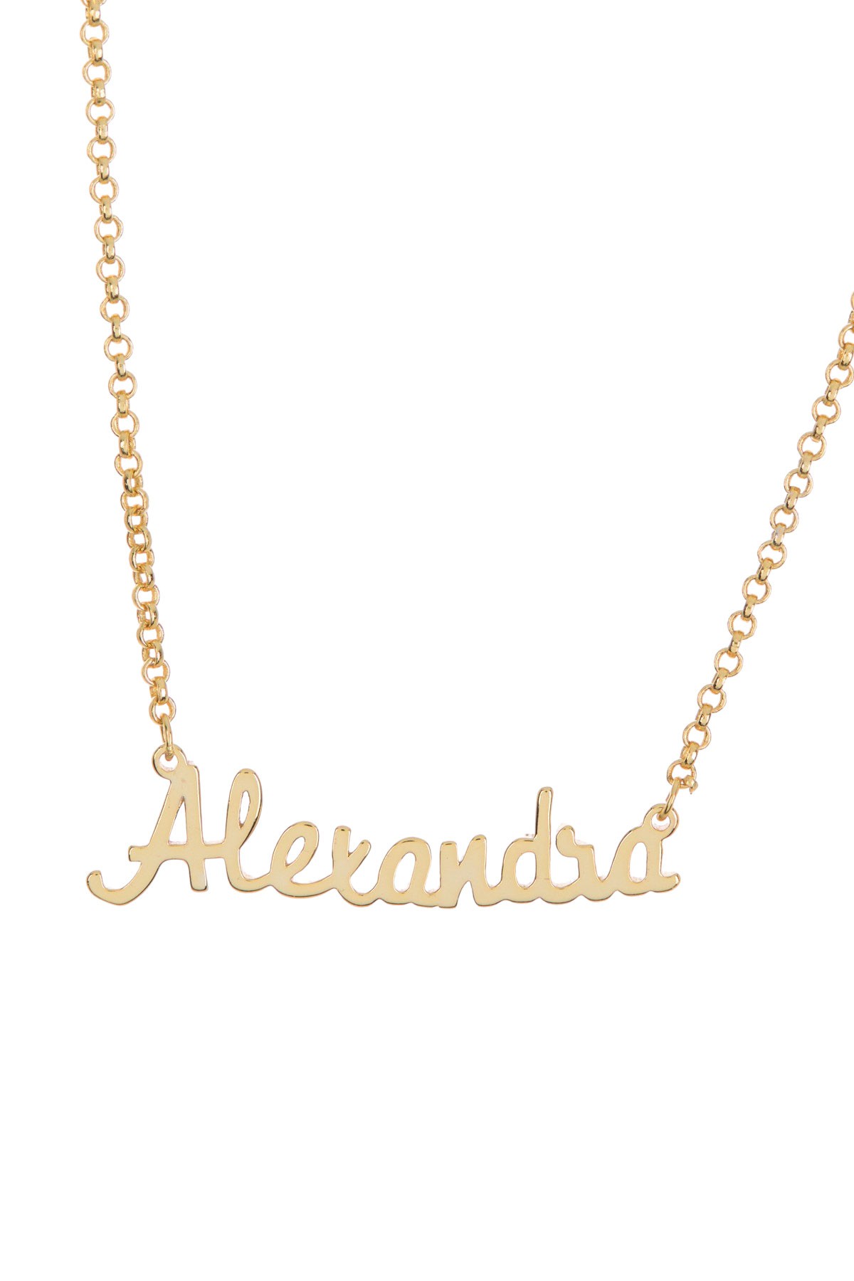 Ожерелье с подвеской "Александра" из стерлингового серебра с покрытием из желтого золота 18 карат Argento Vivo