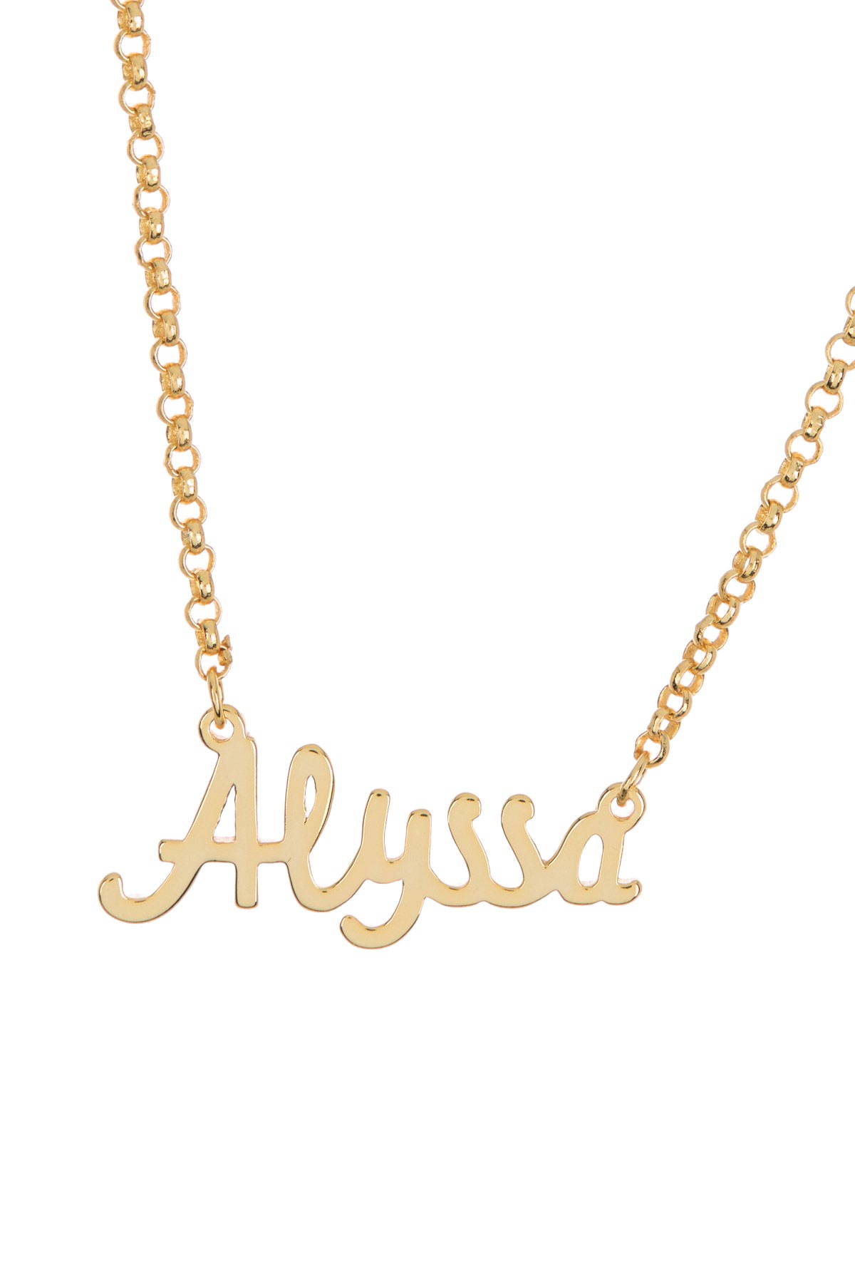Ожерелье с подвеской "Alyssa" из стерлингового серебра с покрытием из желтого золота 18 карат Argento Vivo