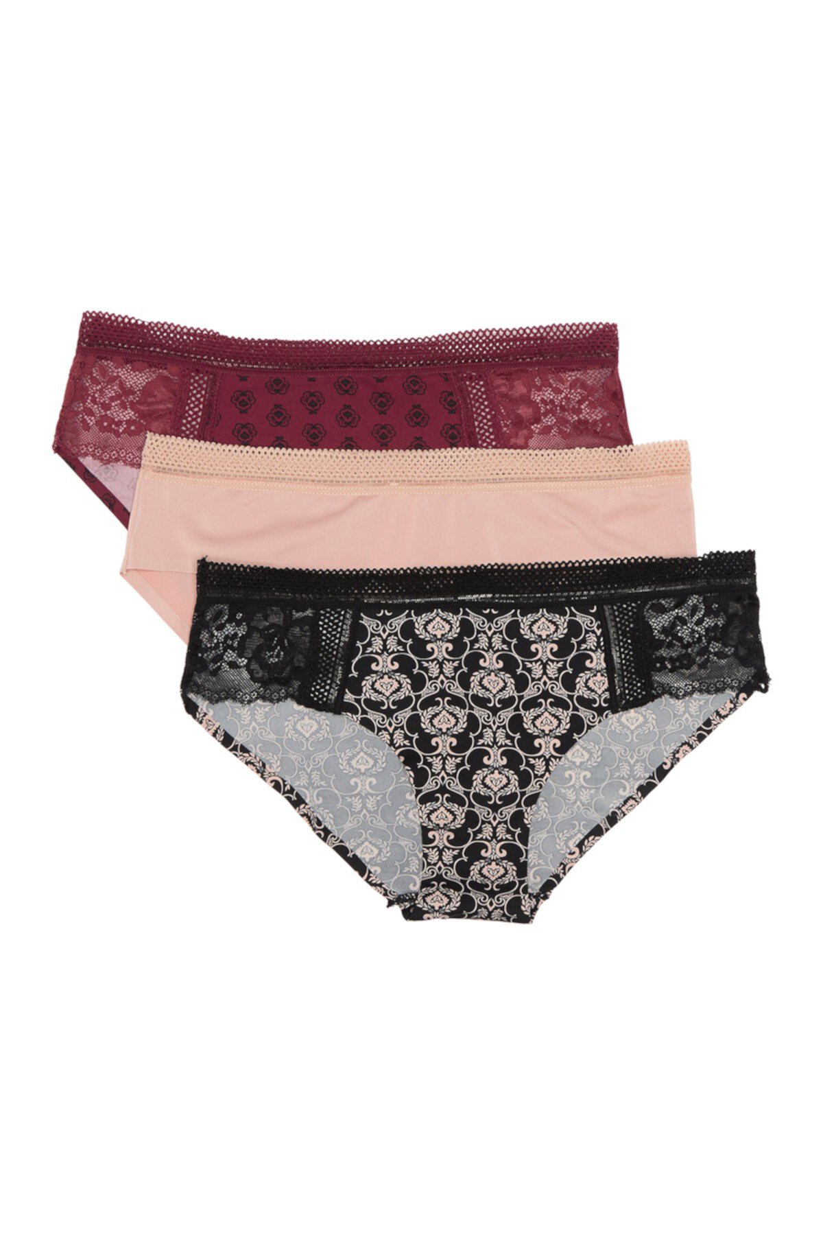 Lace Trim Hipster - Pack of 3 Jessica Simpson