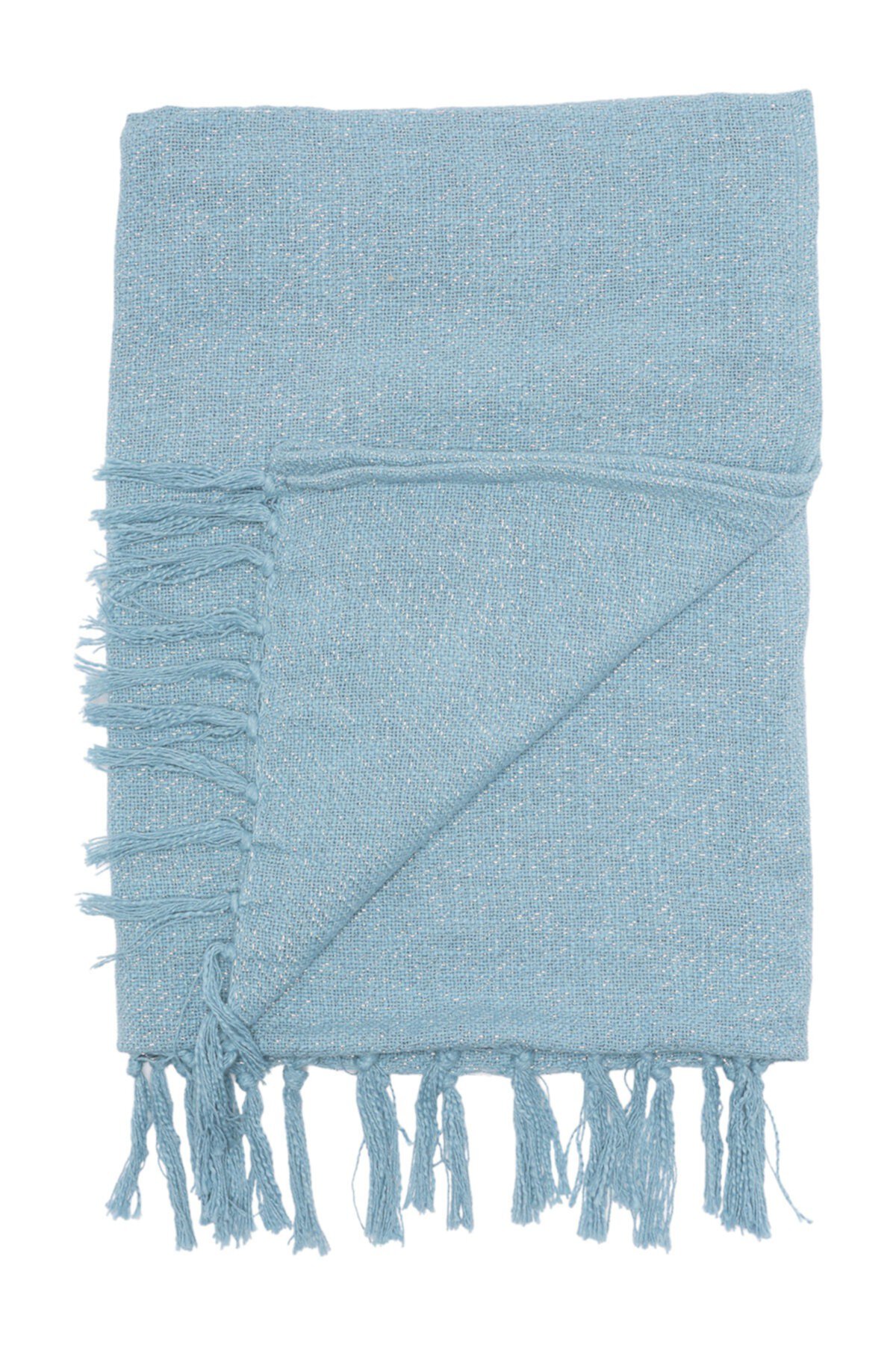 Metallic Woven Throw Blanket - Blue BCBGeneration