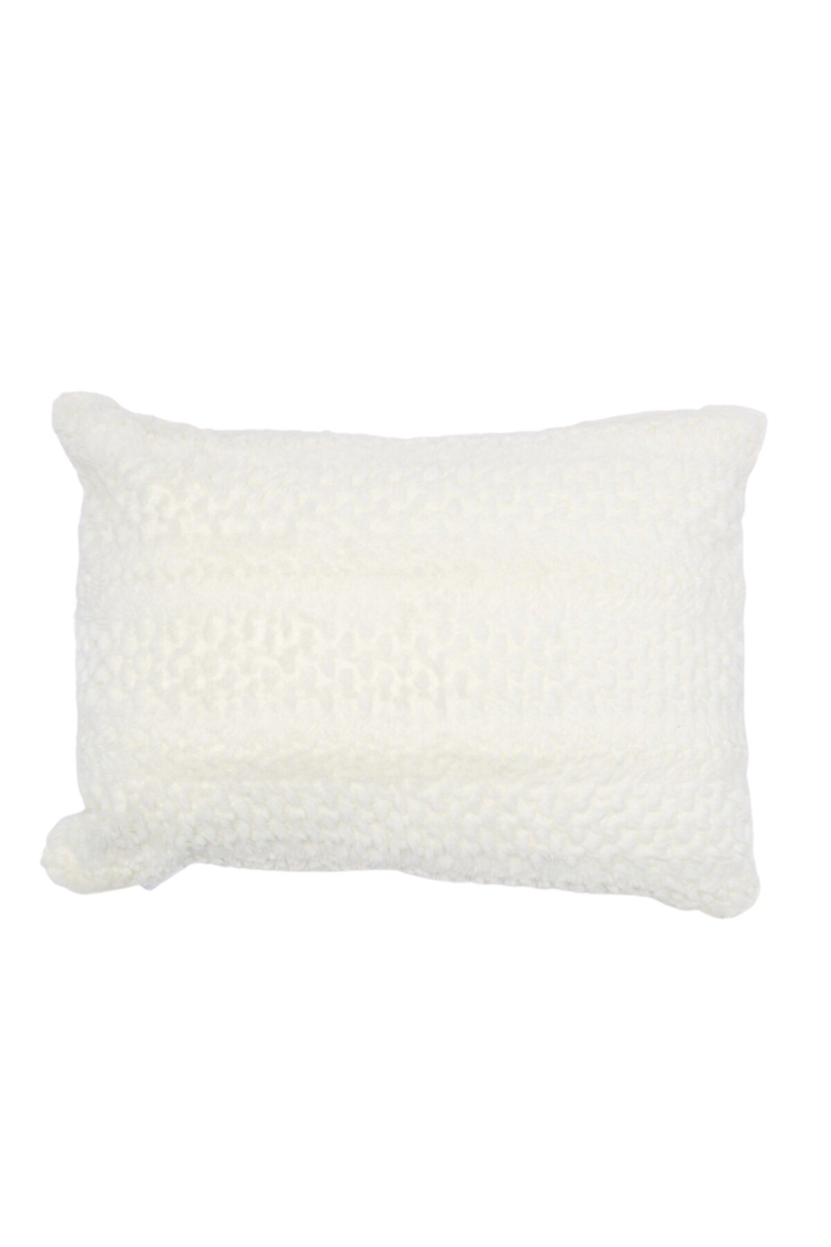 Зубчатая плюшевая подушка - белый Nordstrom Rack