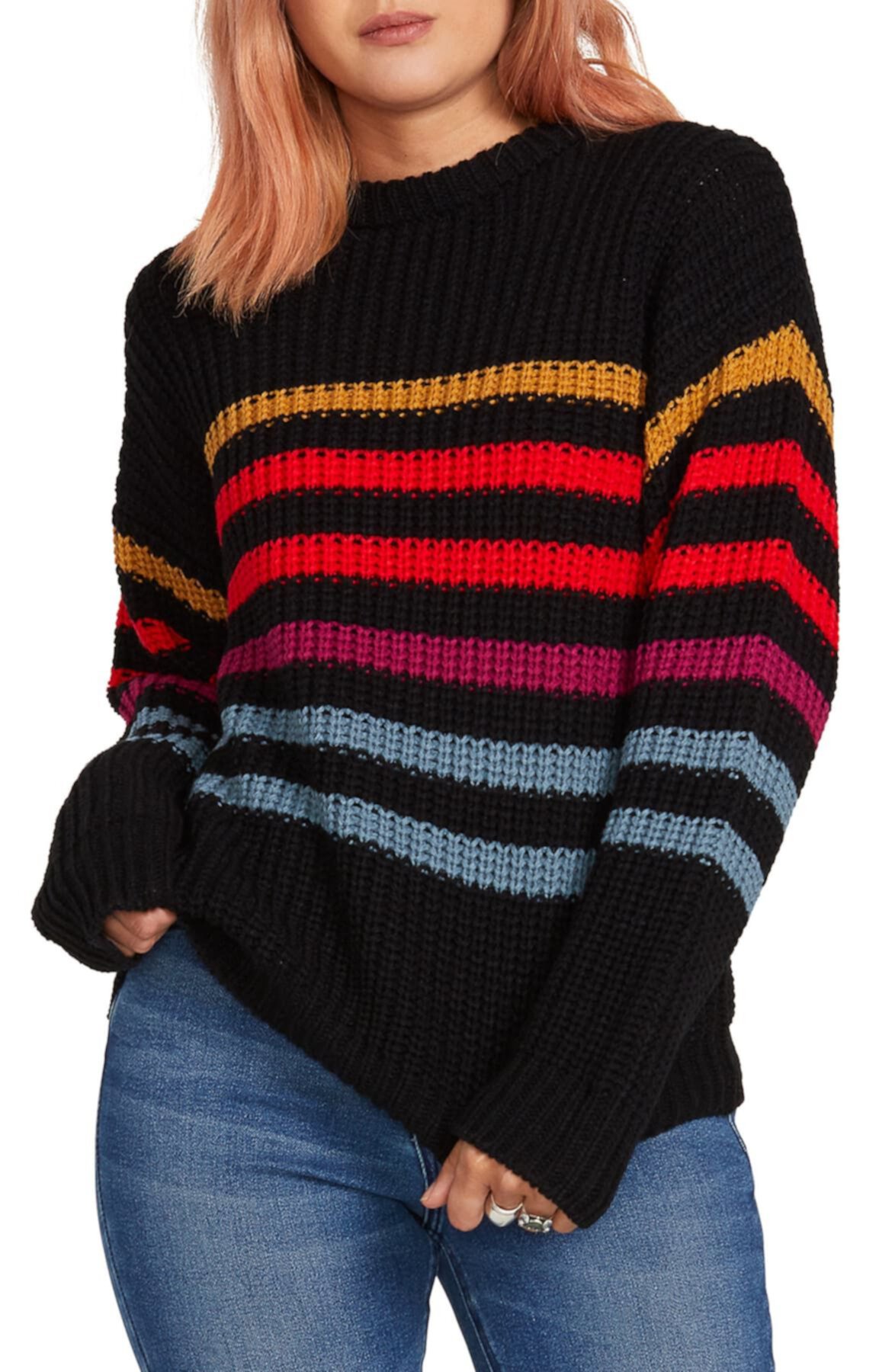Move On Up Stripe Sweater Volcom