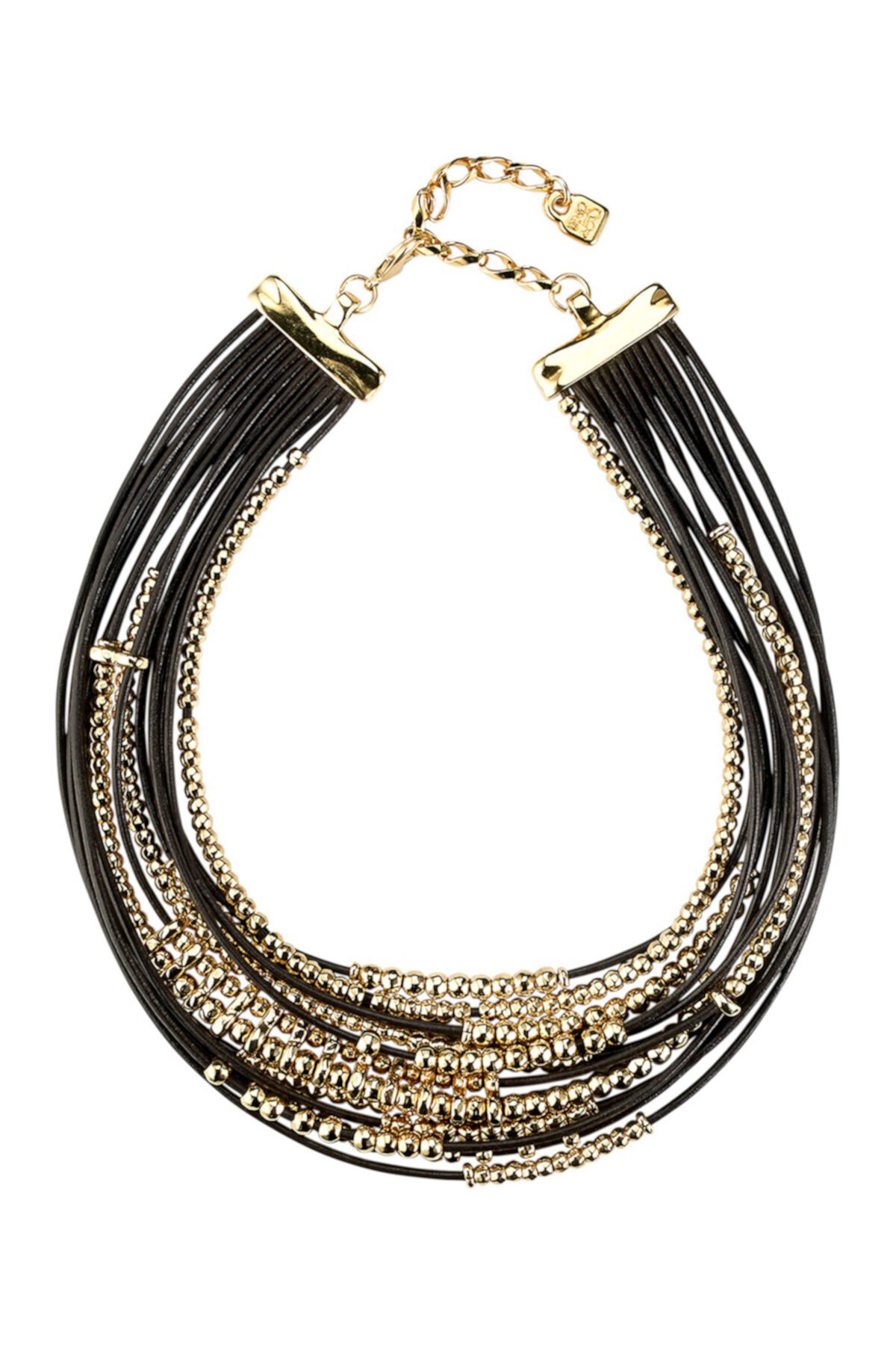 Omariba Chain & Leather Necklace Uno De 50