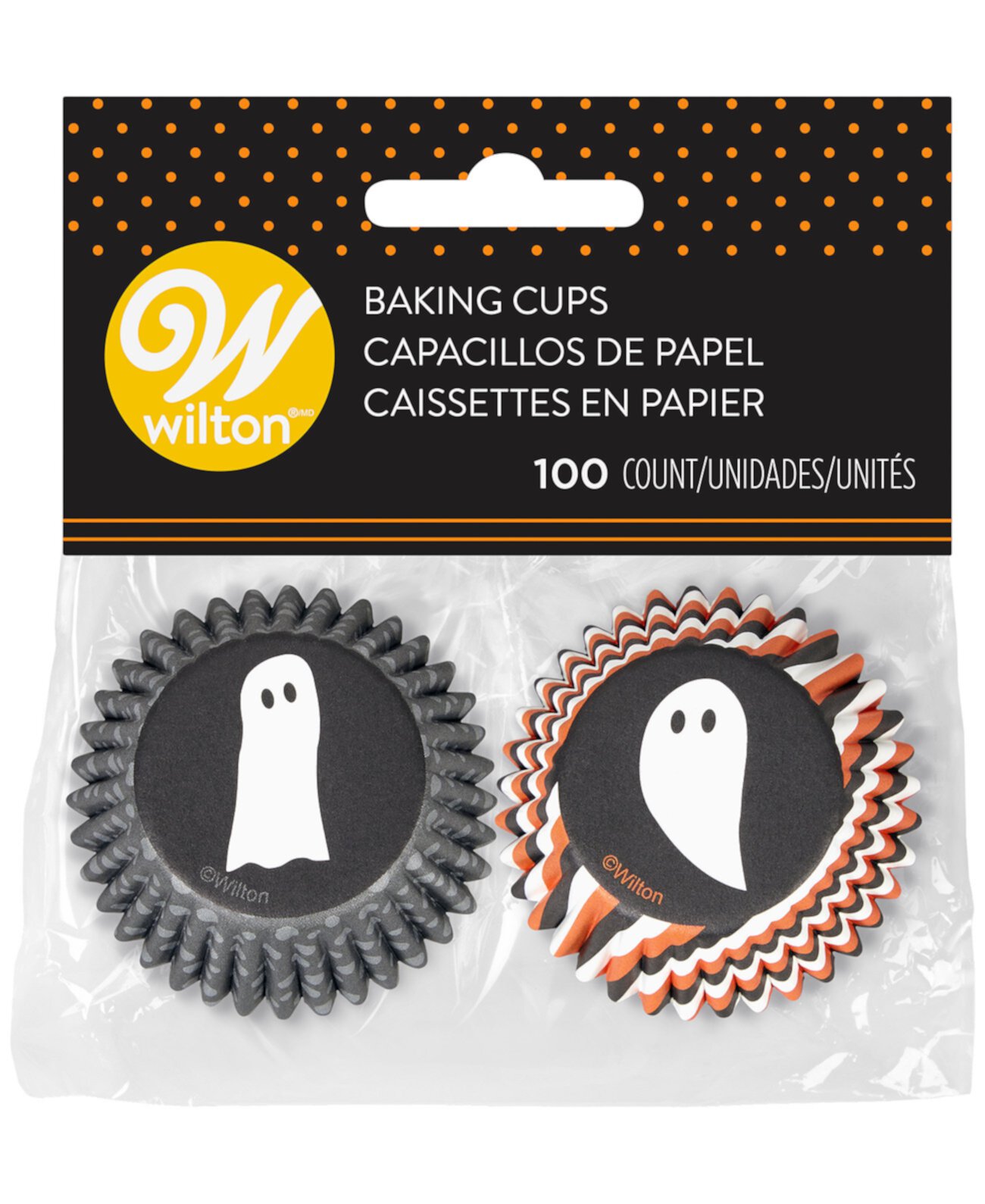 Halloween Ghosts Mini Baking Cups, Set of 100 Wilton