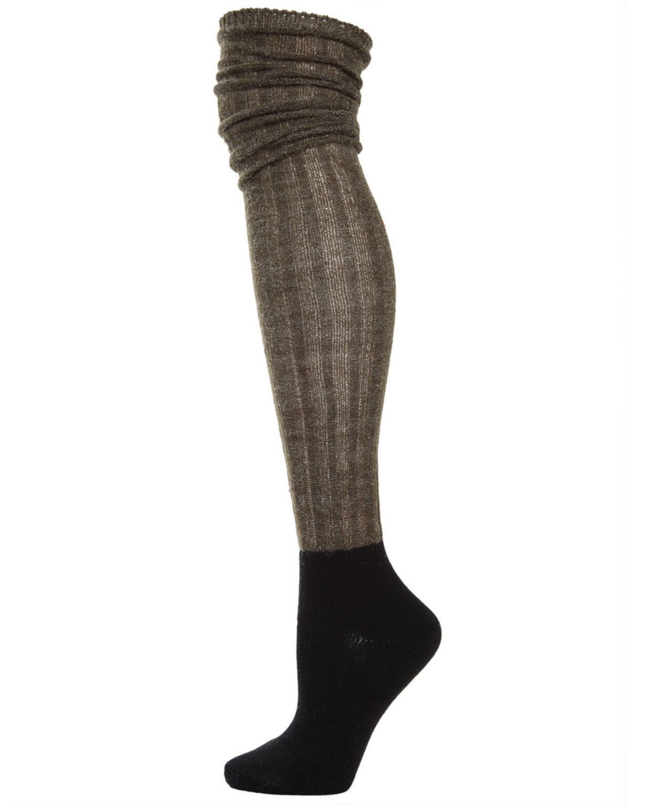 Женские носки выше колена в рубчик MEMOI