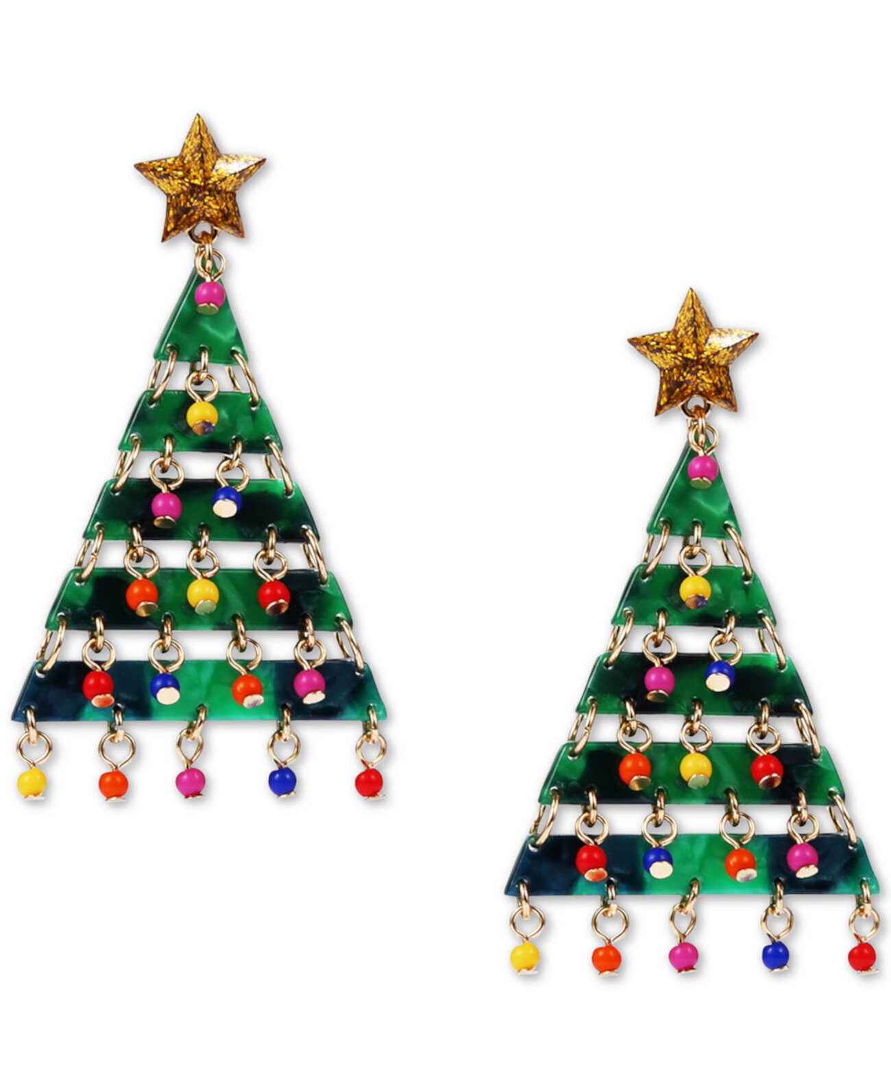 INC Shaky Bead Decorated Tree Drop Earrings, Created for Macy's INC International Concepts