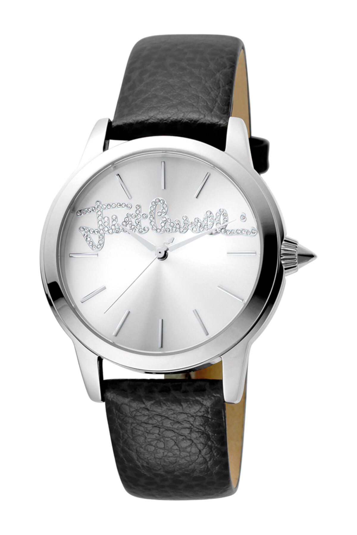Женские часы с тисненым логотипом на кожаном ремешке, 36 мм Just Cavalli