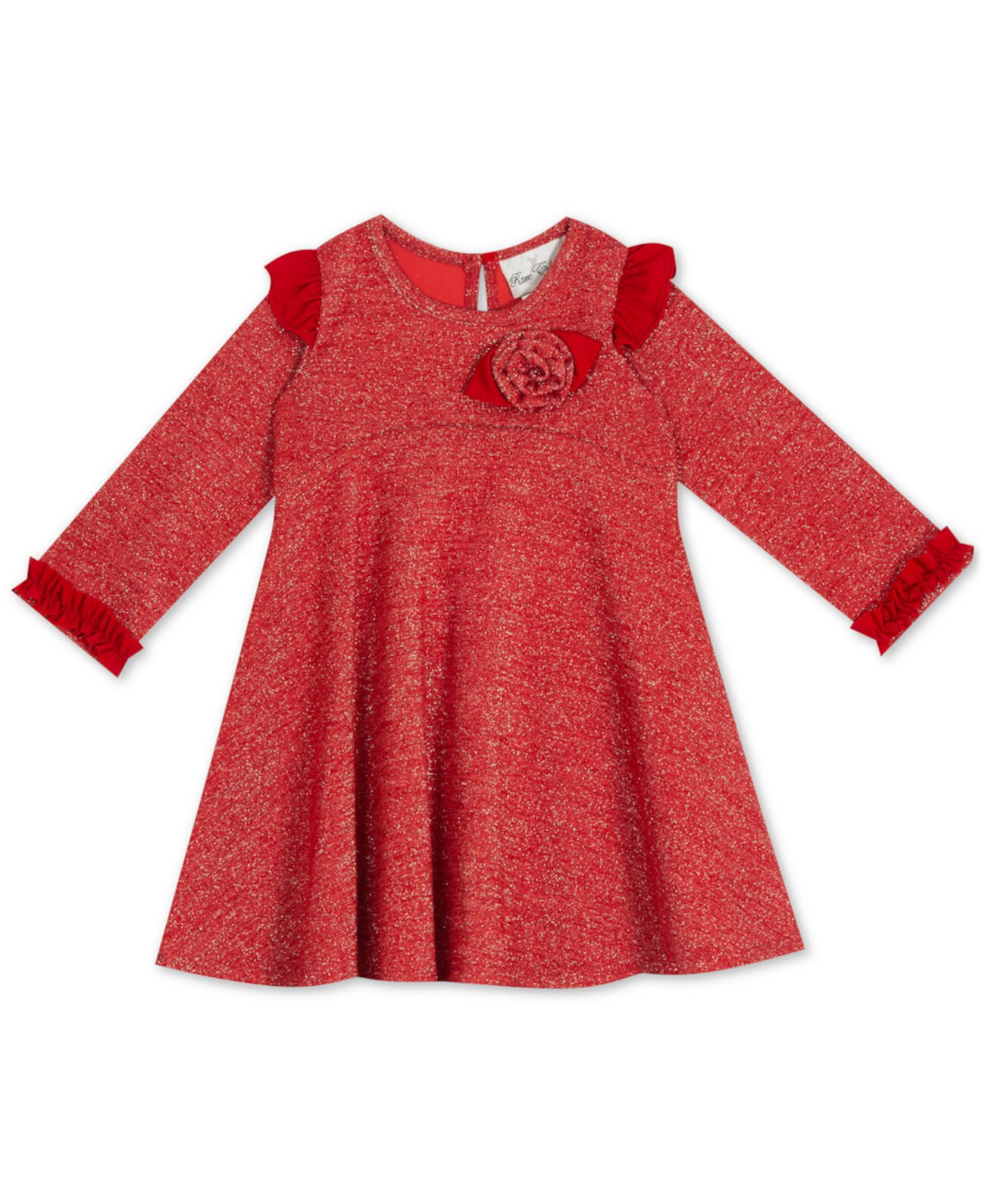 Baby Girls Lurex Long-Sleeve Dress Rare Editions