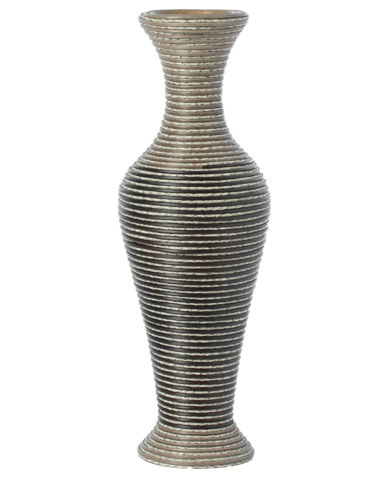 Искусственный плетеный из ротанга проволочный дизайн Настольная декоративная ваза с акцентом Uniquewise