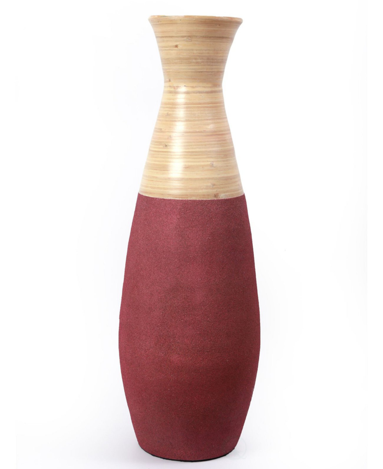Бамбуковая напольная ваза ручной работы, высота 31,5 дюйма Uniquewise