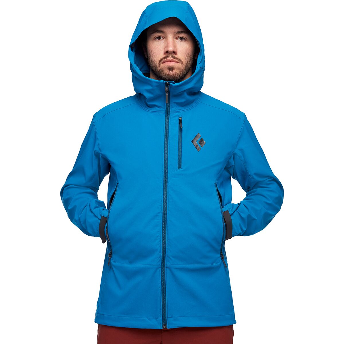 Куртка Softshell Black Diamond Dawn Patrol с водоотталкивающей пропиткой и капюшоном Black Diamond