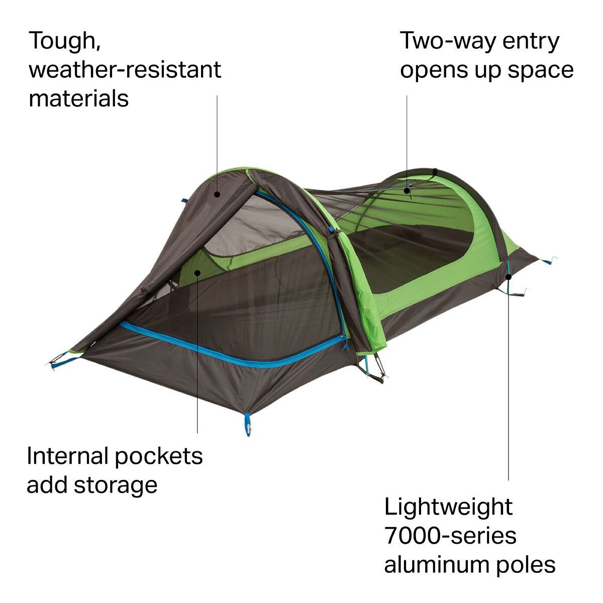 Палатка Eureka Solitaire AL: для 1 человека, 3 сезона Eureka