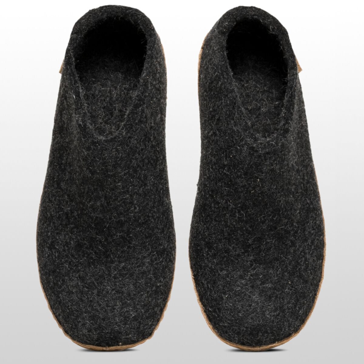 Тапочки Glerups Slip-On из натуральной шерсти с кожаной подошвой для дома Glerups