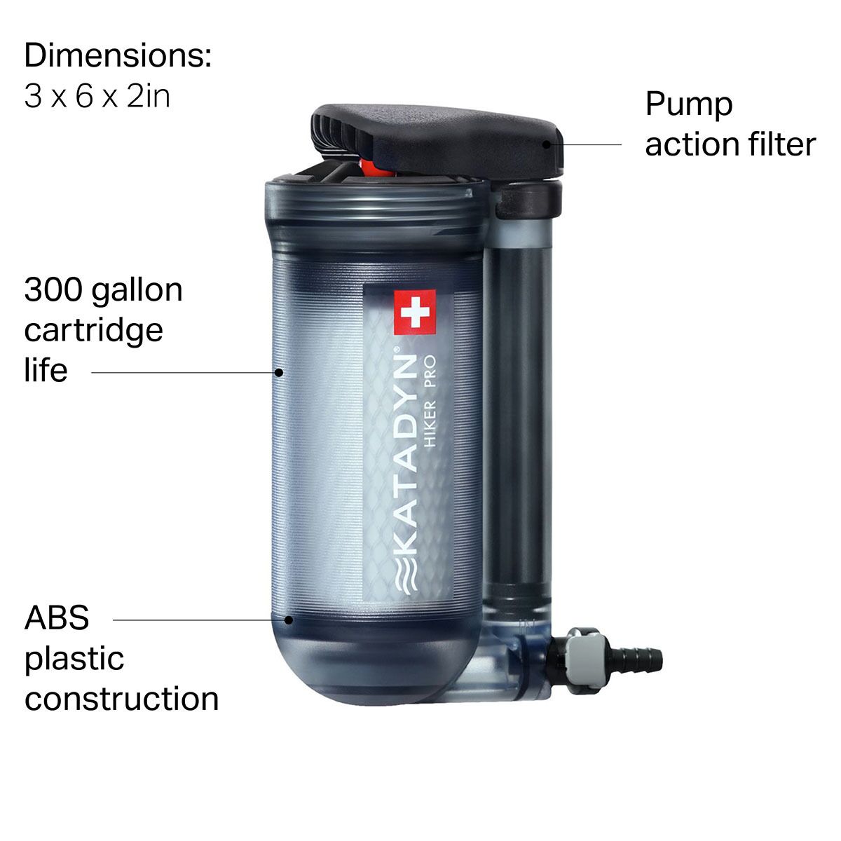 Прозрачный микрофильтр для воды Katadyn Hiker Pro Katadyn