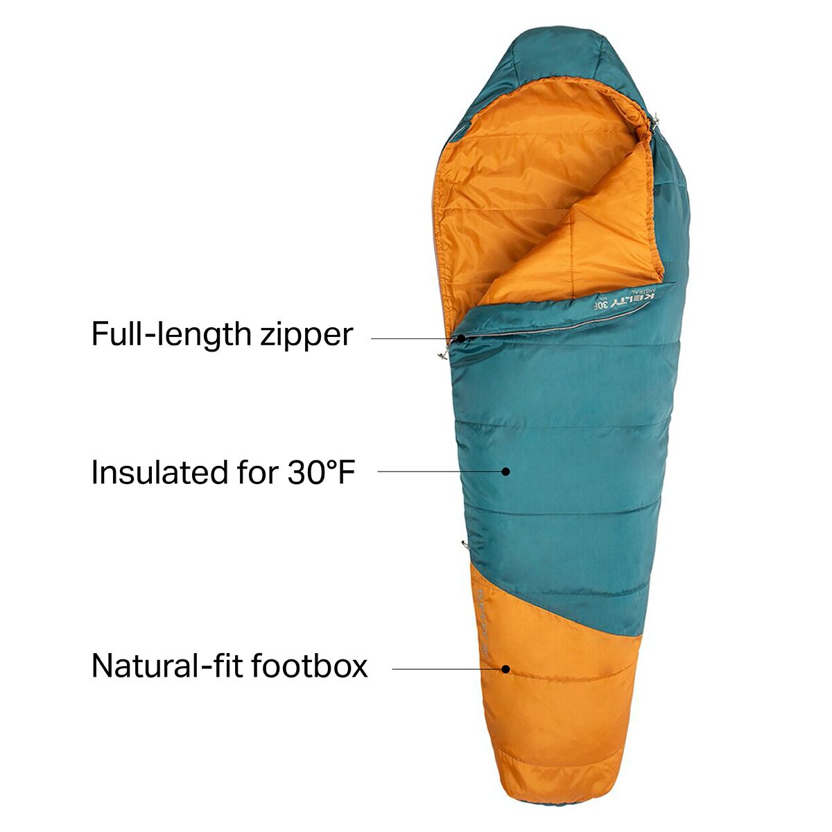 Mistral Sleeping Bag: 30F Synthetic Kelty