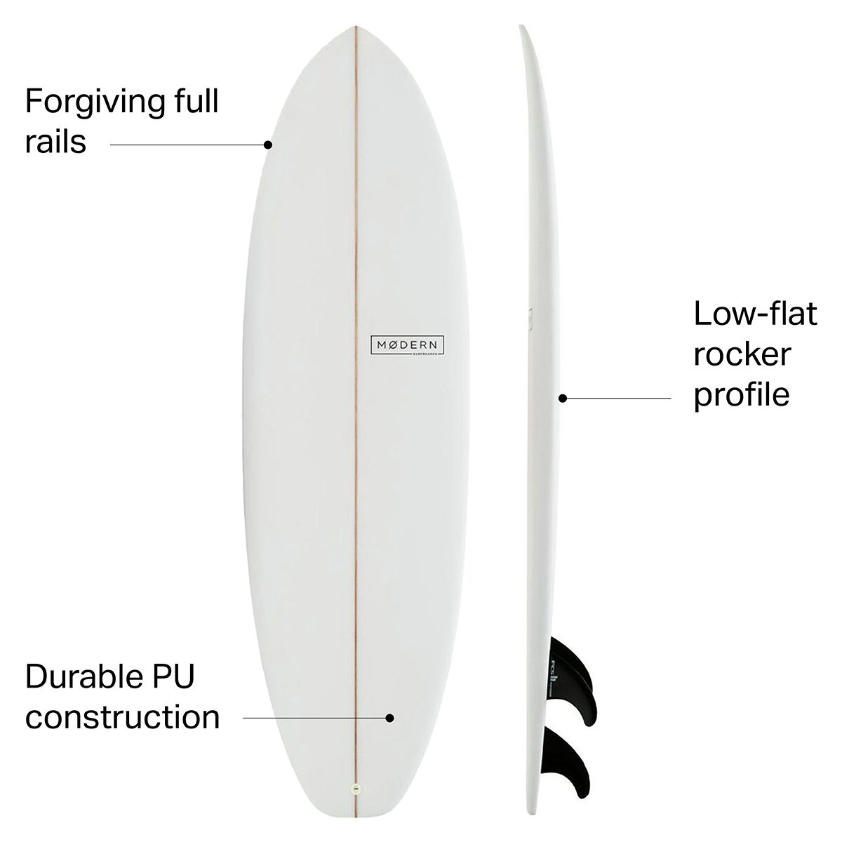 Доска для серфинга Highline PU Modern Surfboards
