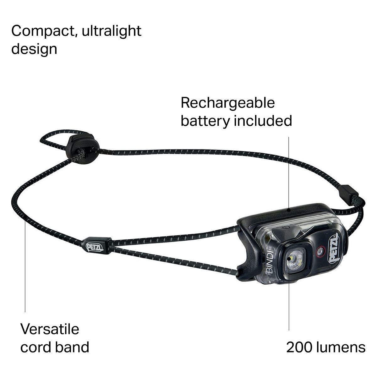 Фонарь на голову PETZL Bindi Ultralight PETZL