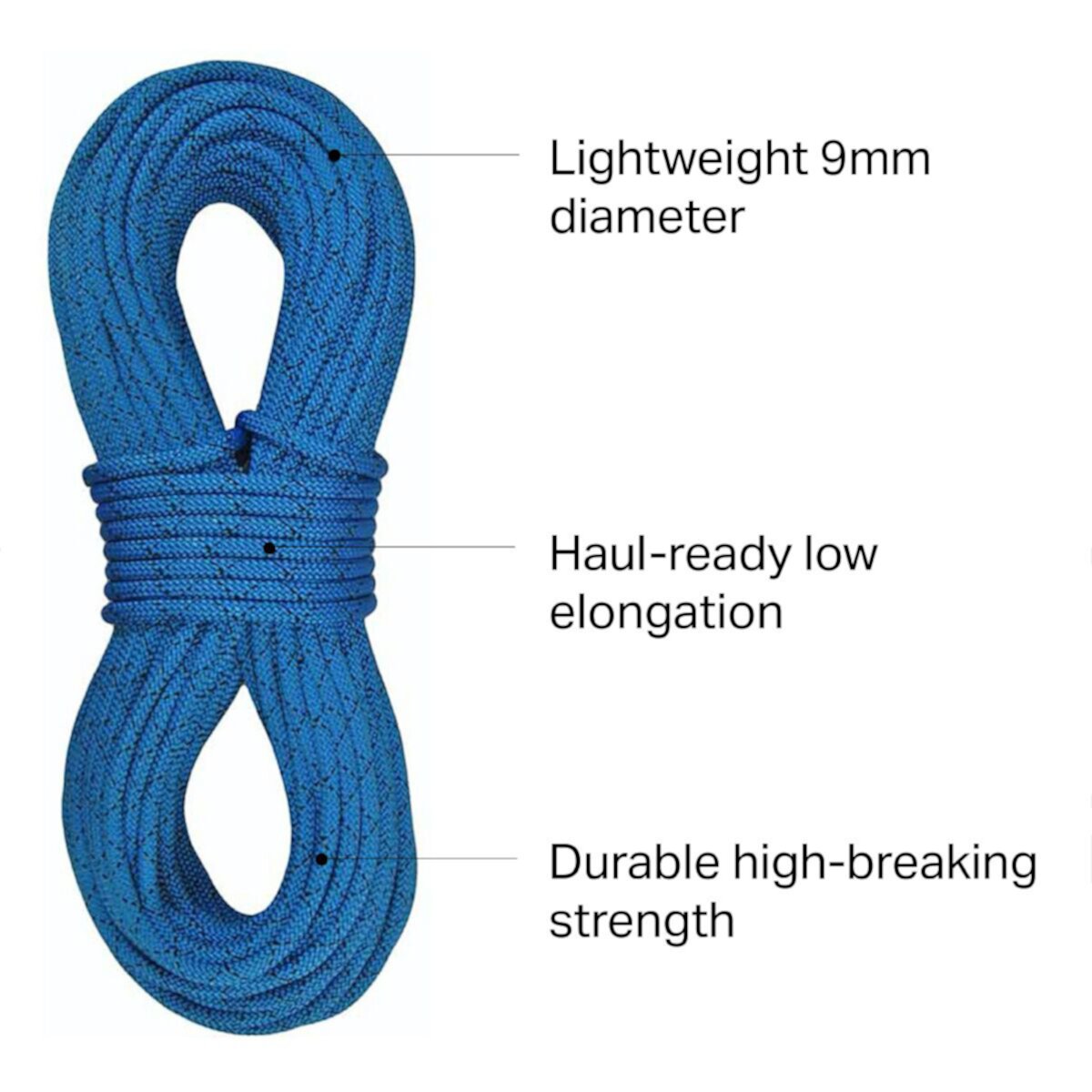 Статическая веревка HTP для каньонинга - 9 мм, легкая, высокая прочность, универсальная Sterling