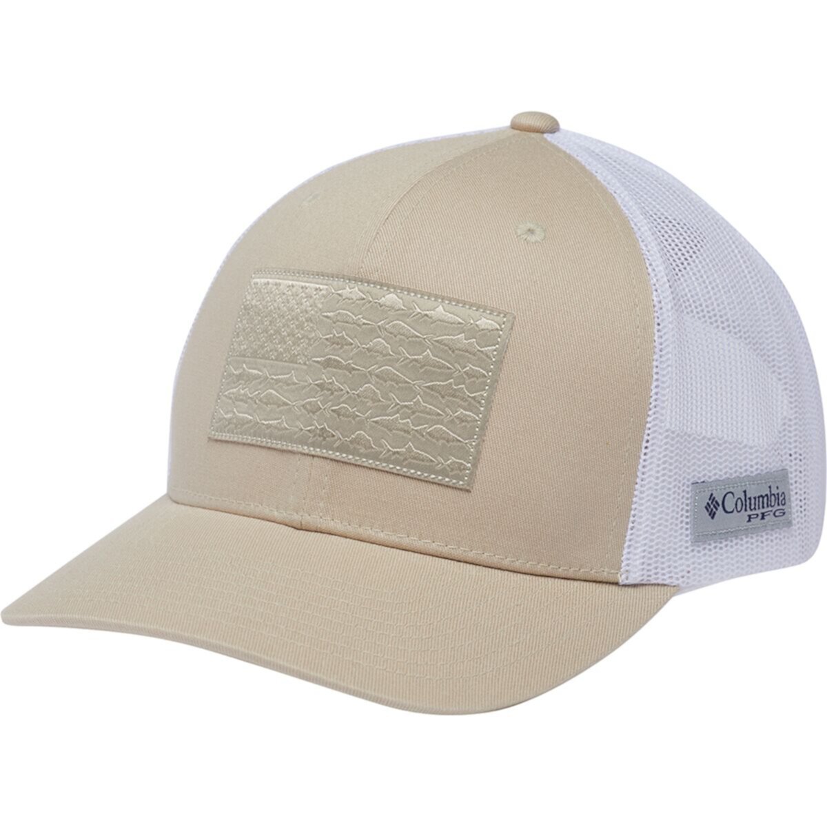 Кепка PFG Mesh с флагом рыбака и удобной застежкой Snapback Columbia